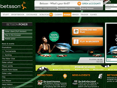 Betsson Poker