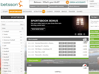 Betsson Sportsbook