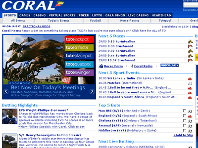 Coral Sportsbook