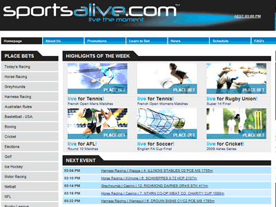 Sports Alive Sportsbook